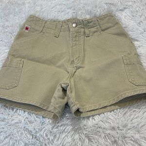 Rockies Women's Cargo Shorts in Tan SIZE 1 VINTAGE RELAXED